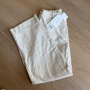 American Vintage Cream Linen Trousers